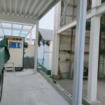 熊本県熊本市、カーポートアルミ支柱のキズ及び凹みリペア補修